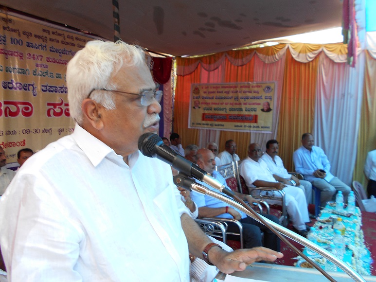 ಆರೋಗ್ಯ ಇಲಾಖೆಯ ಅಭಿವೃದ್ಧಿಗೆ 100 ಕೋಟಿ ರೂ. ಮಂಜೂರು: ಸಚಿವ ದೇಶಪಾಂಡೆ